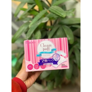 Bông tẩy trang Clean Puff Nhật Bản
