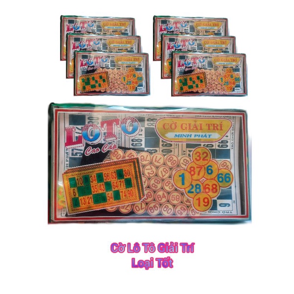 Bộ cờ Lô Tô cao cấp Minh Phát, Lê Dư quân cờ nhựa Melamine