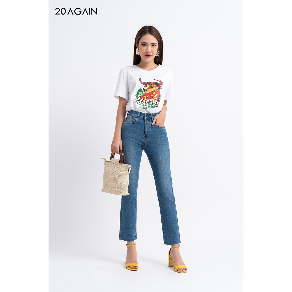 [Mã FAMALLT5 giảm 15% đơn 150k] Quần jean dài loe vẩy tua rua gấu - QFA0061 - 20 Again