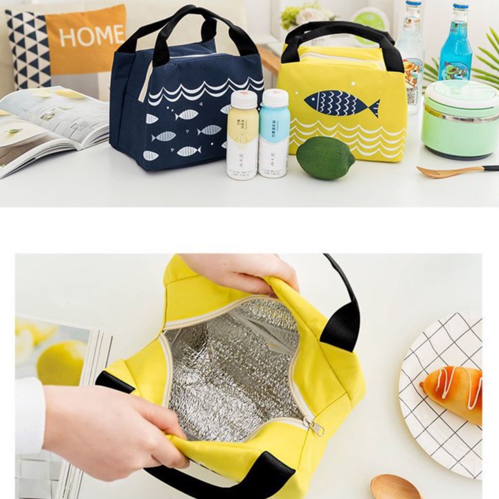 Túi giữ nhiệt đựng hộp cơm cao cấp DOS77