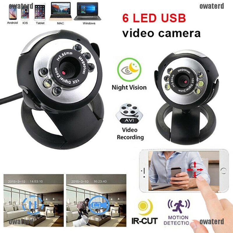 Webcam CDBA PC USB 2.0 12MP 6LED HD kèm MICOPD cho PC