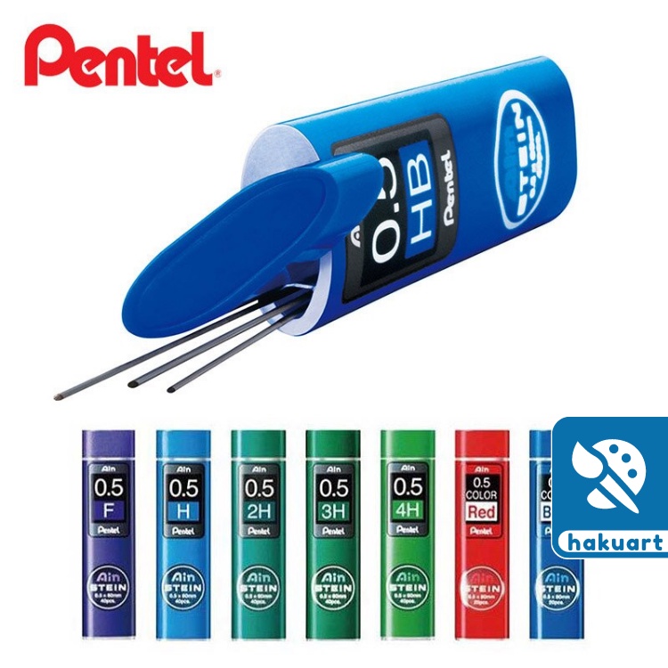 Ruột ngòi chì bấm PENTEL Ain Stein 2B 0.3/0.5/0.7/0.9 - Họa cụ Hakuart