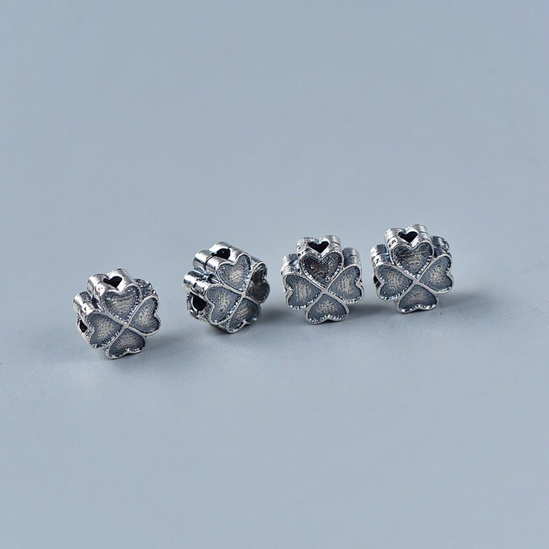 [GIÁ SỈ]Charm cỏ 4 lá bạc cao cấp cực xinh - Hàng bạc loại 1 siêu đẹp PH302