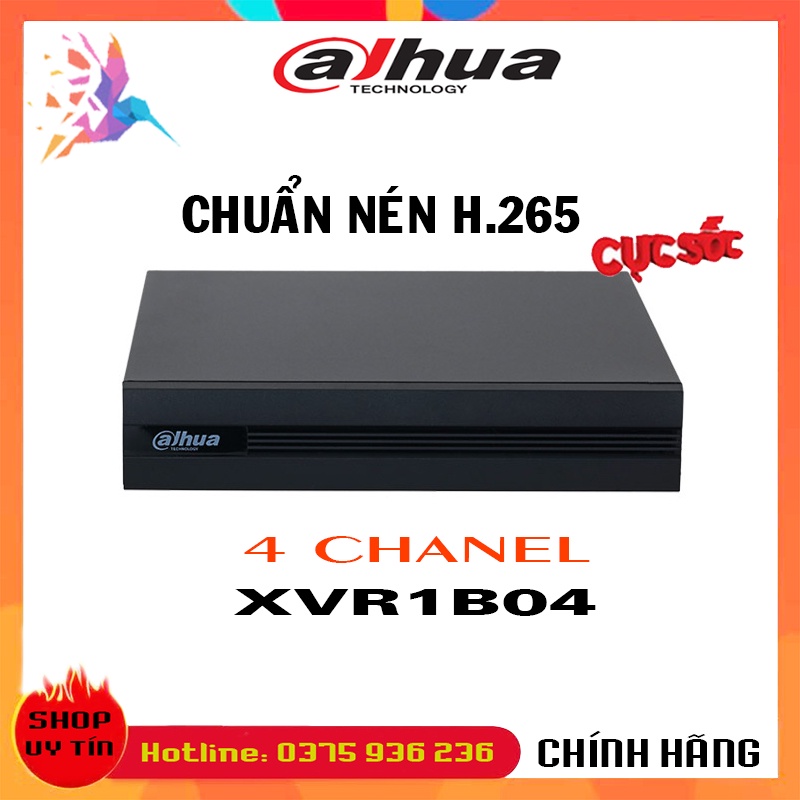 Đầu ghi Dahua 4 8 kênh XVR 1A04 ( 1B04 mới ), XVR 1A08 ( 1B08 mới ) 5 in 1,  - Chính hãng BH24TH