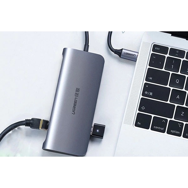 Cáp USB Type C to HDMI, VGA, Lan, USB 3.0, USB Type C chính hãng Ugreen 60557