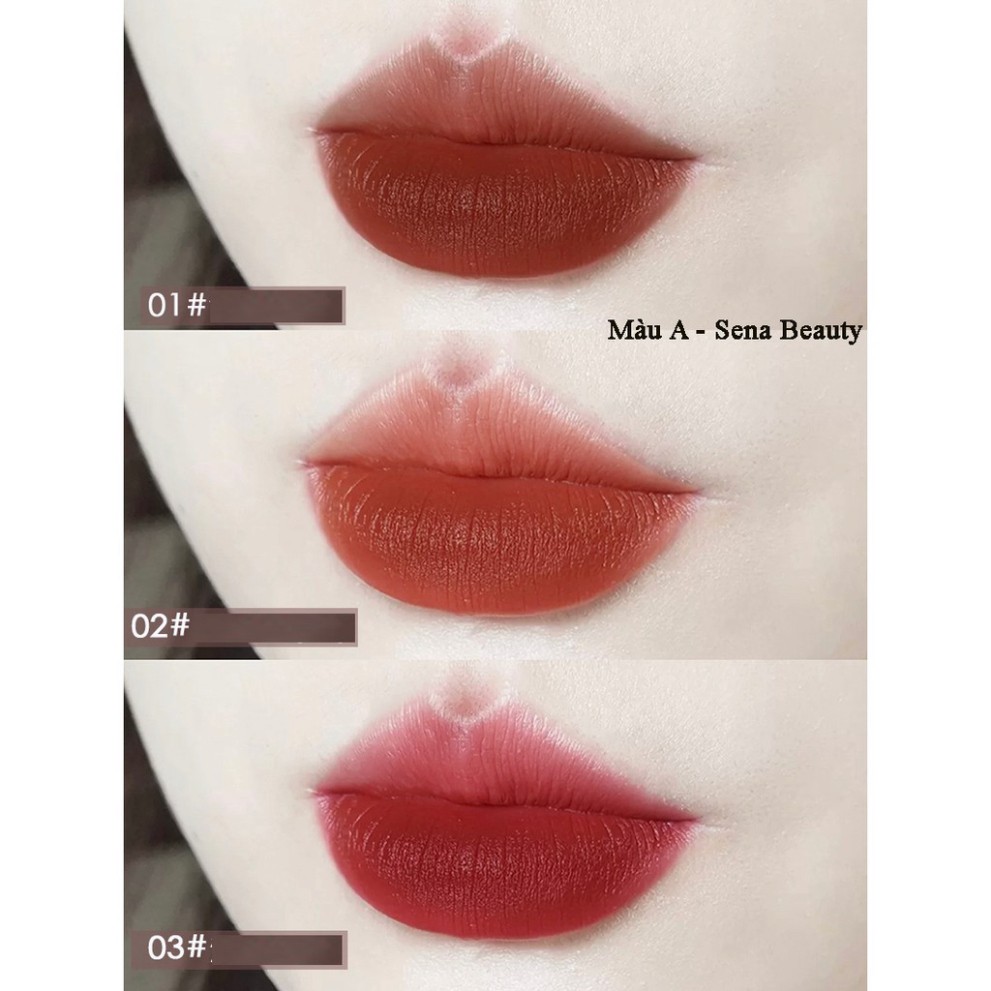 Set 3 Cây Son Kem Lì Herorange Fluffy Lip Glaze _Lylya Store