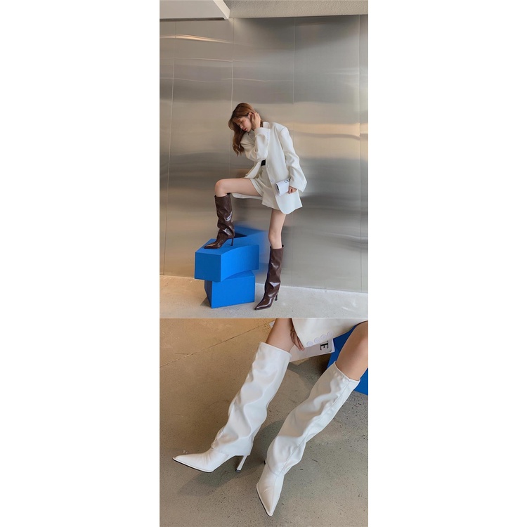 Giày Boot Cao Gót Thời Trang Sành Điệu