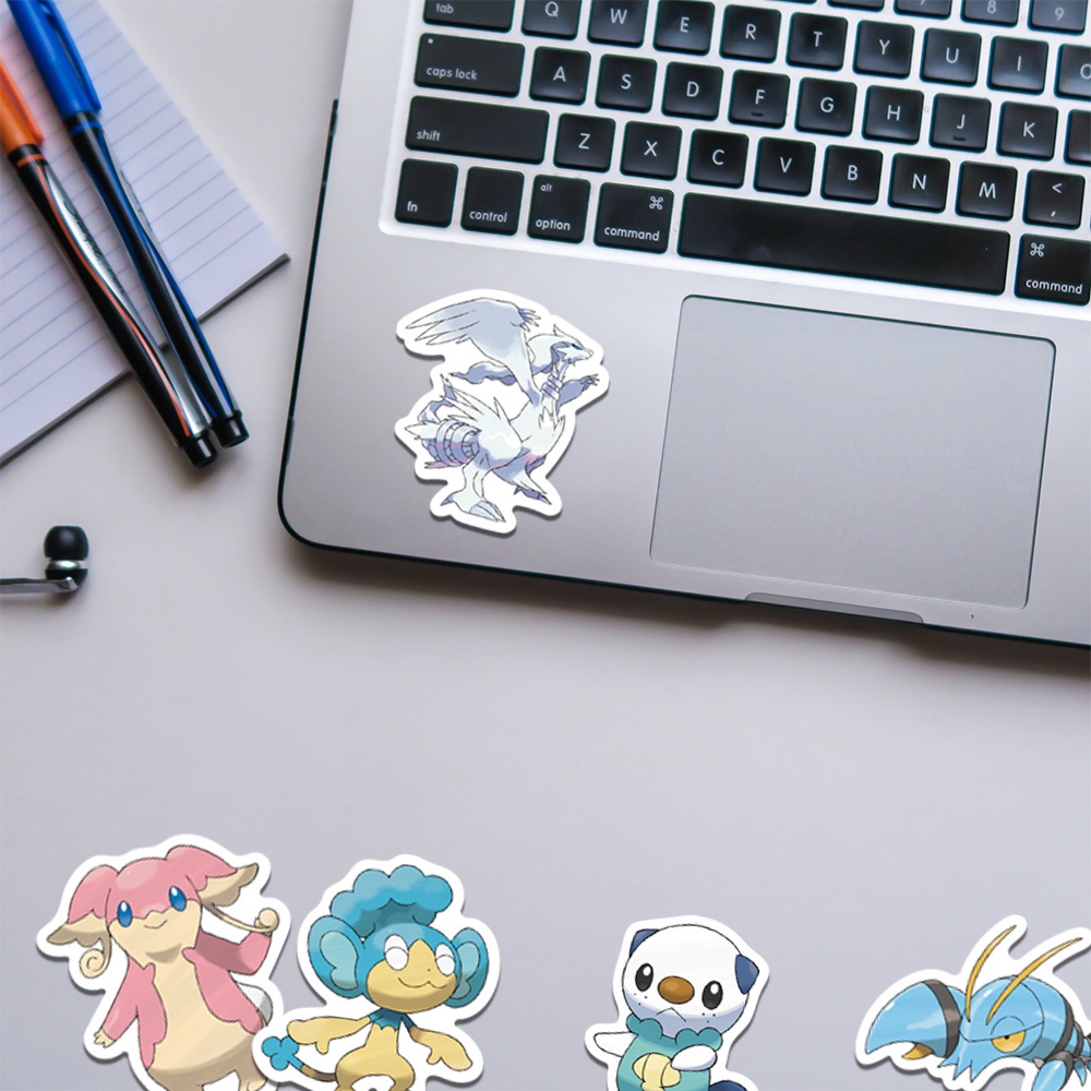 Bộ 50 Miếng Dán Chống Nước Hình Pokemon Thế Hệ 5-6 Dễ Thương Cho Trẻ Em