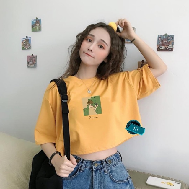 Áo crt ok vuông cô gái THB057