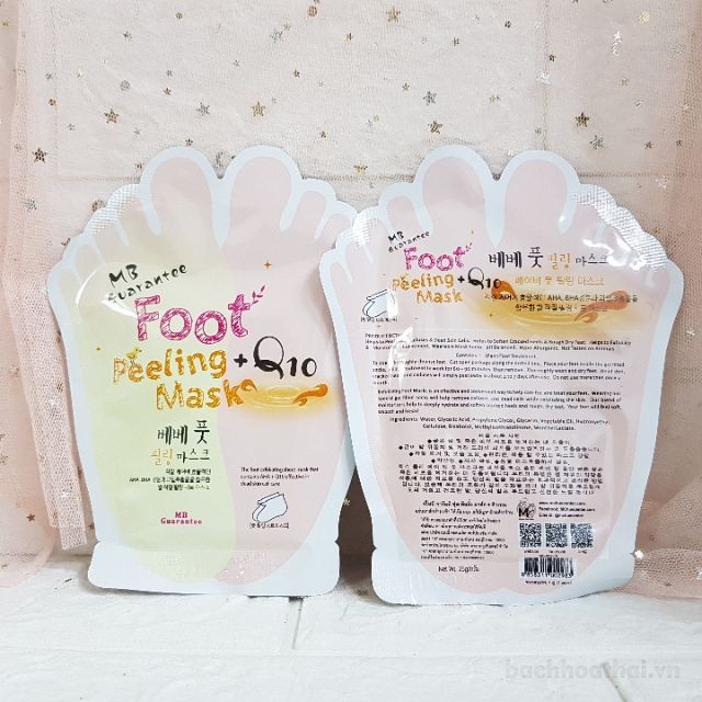 [MỚI] Mặt nạ bàn châŋ Foot peeling mask + Q10 Thái Lan