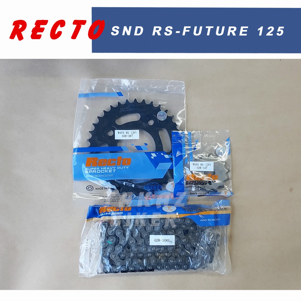 B3  Sên Nhông Đĩa Recto Dùng Cho Xe Wave RS 110 - Future Neo - Blade - RS made in Thái Lan nhập khẩu