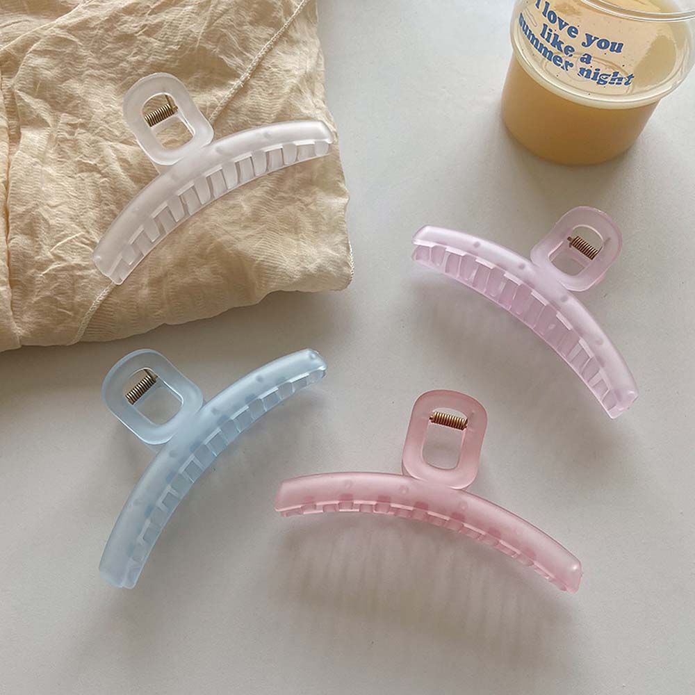 Kẹp Tóc Càng Cua Bằng Acrylic Nhám Nhiều Màu Sắc Phong Cách Hàn Quốc Thanh Lịch Dành Cho Nữ