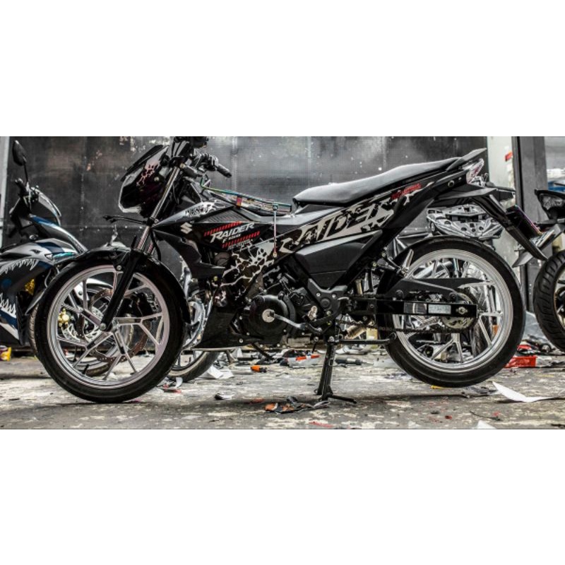 tem rời raider đen xám, tem chế 3 lớp siêu bền