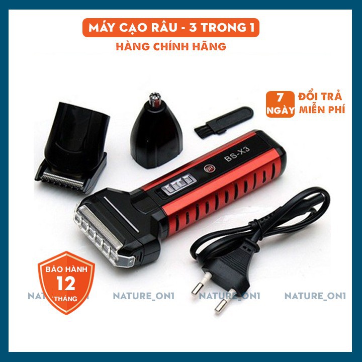 Máy Cạo Râu ⚡️ BH 12 Tháng ⚡️ Boteng BT- T1 Kiêm Tông Đơ Đa Năng 3 Trong 1 Tiện Lợi, Dễ Sử Dụng