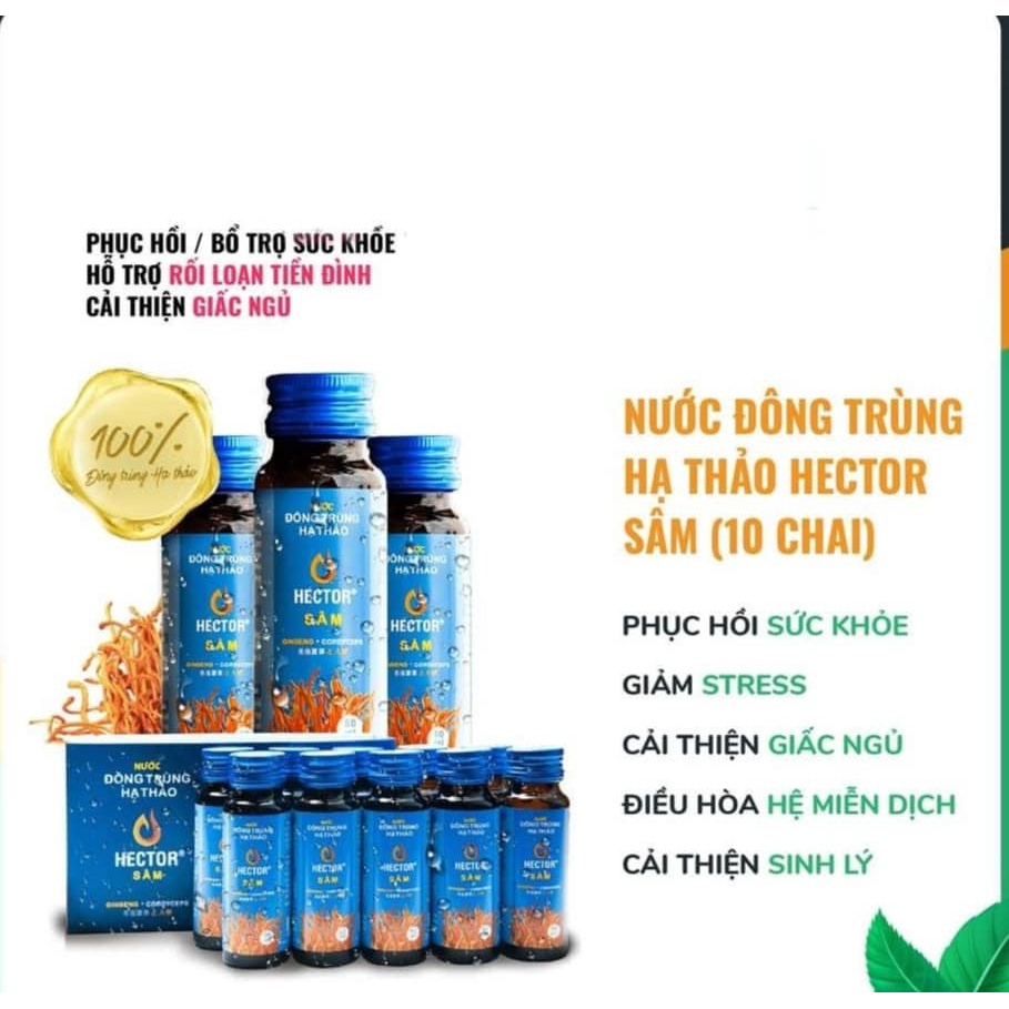 nước đông trùng hạ thảo hector sâm