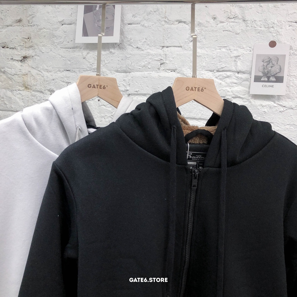 Áo Khoác Nỉ Nam BT có mũ, hoodie kéo khóa Unisex lót lông 2 lớp siêu ấm kiểu Hàn Quốc GATE6 - 4738