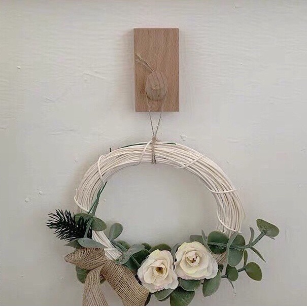 Móc gỗ treo quần áo dán tường loại 1 Tee Decor - Móc treo quần áo gỗ thông - Decor nhà cửa, văn phòng - Bh 12 tháng