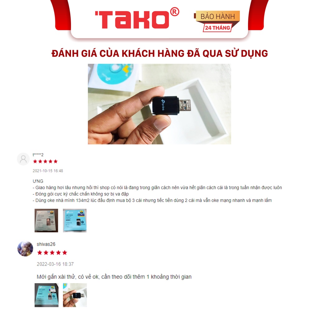 USB wifi băng tần kép Tplink Archer T3U 1300Mbps tốc độ cao. Chính hãng, BH 24 tháng