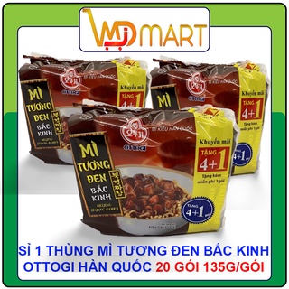 Sỉ 1 thùng mì tương đen bắc kinh Ottogi Hàn quốc 20 gói 135g/gói