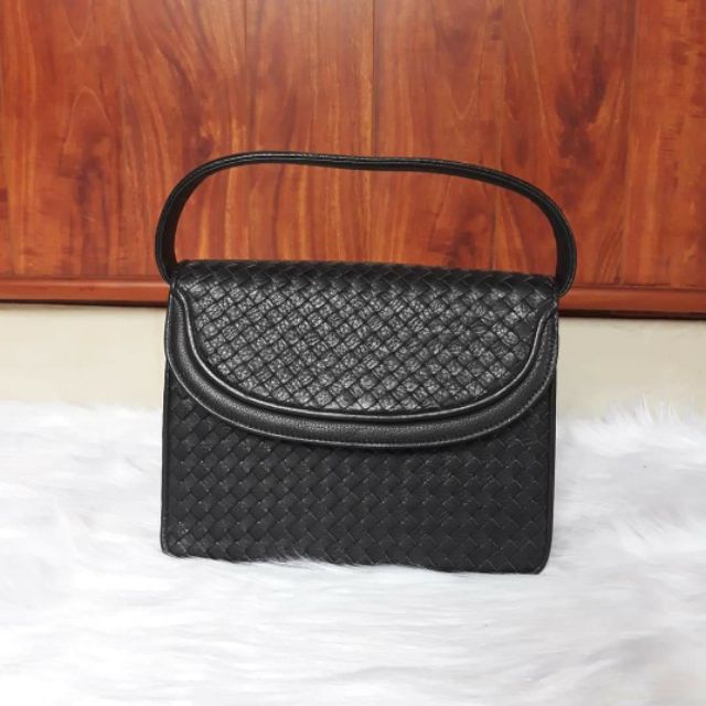 Túi xách tay da đan