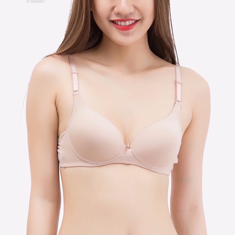 Áo ngực BoYa trơn tai lên mút ép mỏng 1cm có gọng chính hãng việt nam