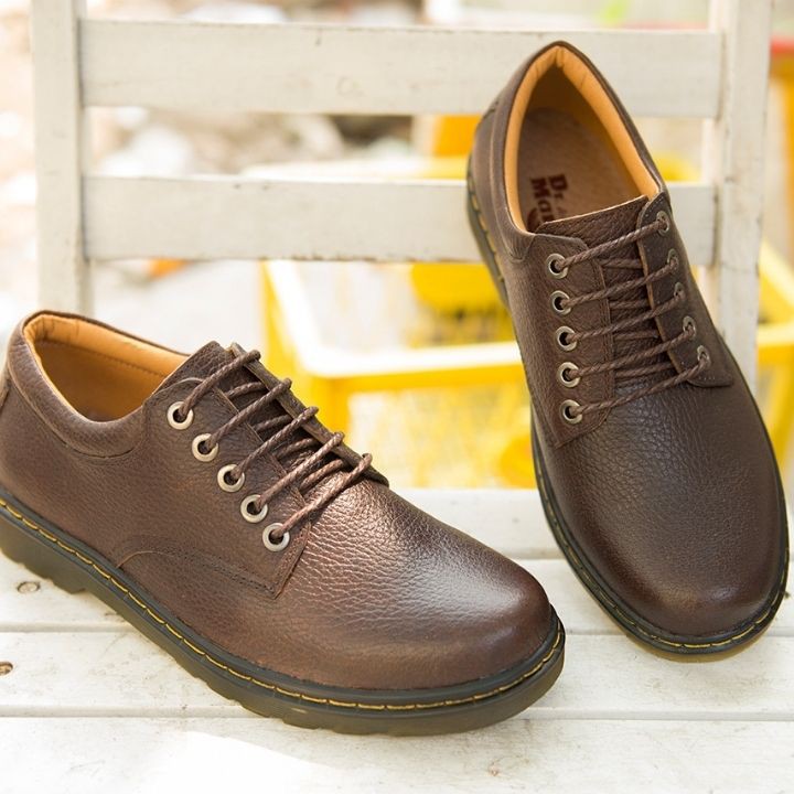 Giày tây nam cao cấp da bò thật Dr. GT29 màu Nâu | BigBuy360 - bigbuy360.vn