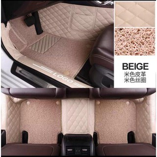 Tên sp:Thảm lót sàn ô tô 6D - 2 Lớp tràn lề có in logo theo xe