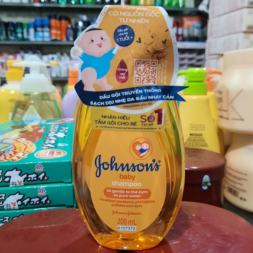 Dầu gội dịu nhẹ dành riêng cho bé Johnson's Baby 200ml