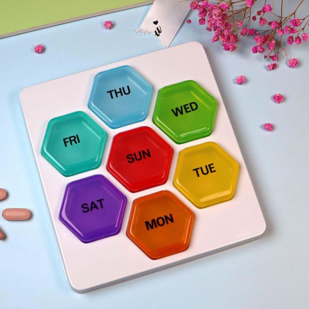 Hộp Đựng Thuốc 7 Ngày Chống Nước Nhiều Màu Sắc