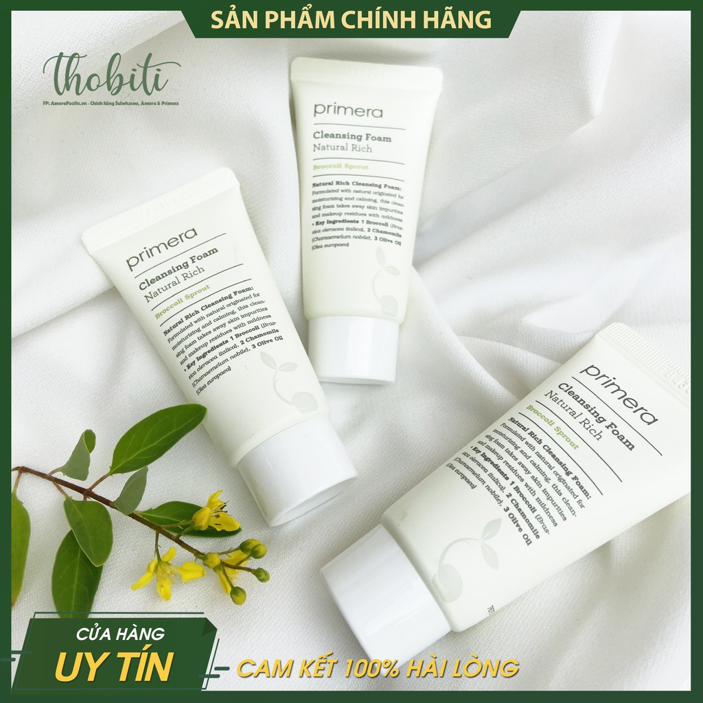 Sữa Rửa Mặt Primera Cleansing Foam Natural Rich  Dành Cho Da Nhạy Cảm