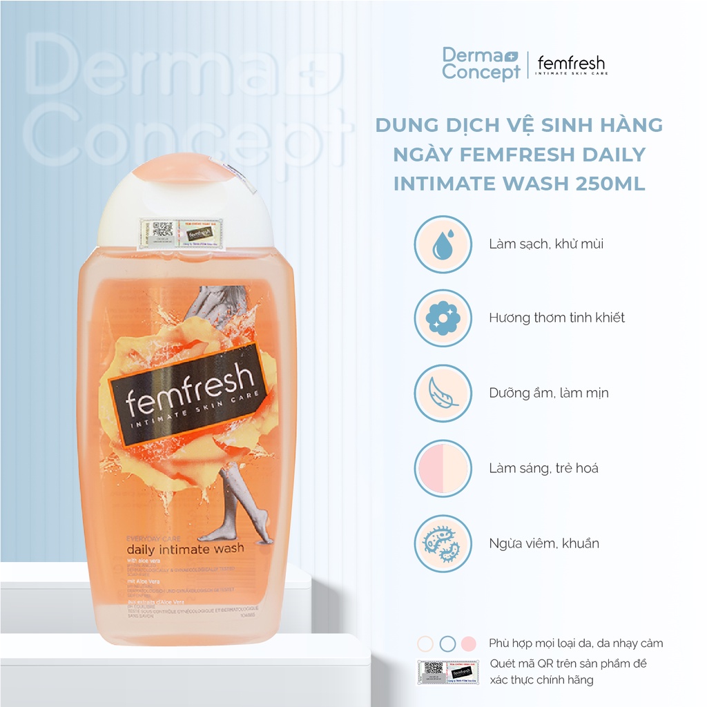 Dung dịch vệ phụ nữ Femfresh Daily Intimate Wash Anh Quốc 150ml/ 250ml