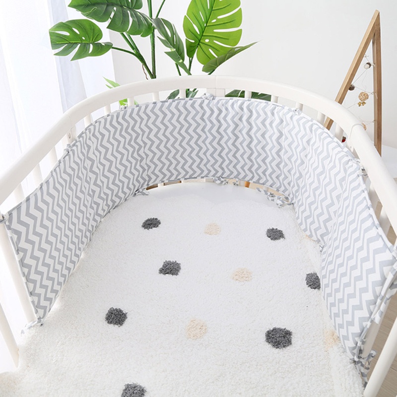 Gối Chắn Cũi Em Bé Chất Liệu Cotton Mềm Mại Tiện Dụng