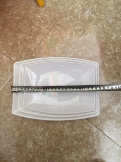 Đĩa phíp hình trữ nhật trắng