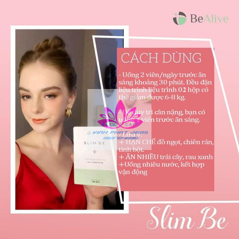 [Hộp 30 viên tem nguyên] Thảo MộC Slimbe Chính Hãng 1000%