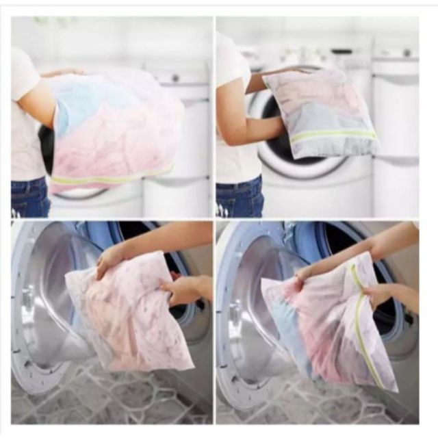 HCm - Bộ 5 Túi Lưới Giặt Đồ Đủ Kích Cỡ