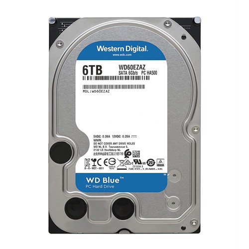 Ổ Cứng HDD WD Blue 6TB 3.5 inch SATA3 6Gb/s Chính Hãng - Mới Bảo hành 24 tháng