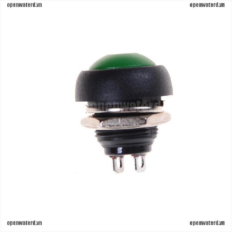 OPD New Colourful 12mm Waterproof momentary ON/OFF Push button Mini Round Switch