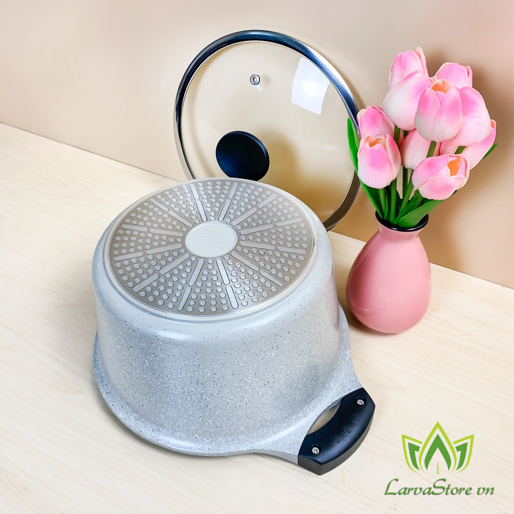 Nồi Đá LocknLock Stone LCA6244D 24cm Chống Dính Siêu Bền Đáy Từ