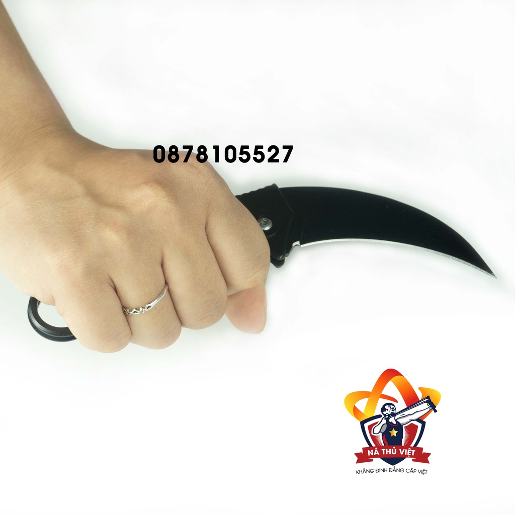 Phụ Kiện dã ngoại dao gấp bỏ túi Karambit siêu tiện lợi dã ngoại đi chơi đều được