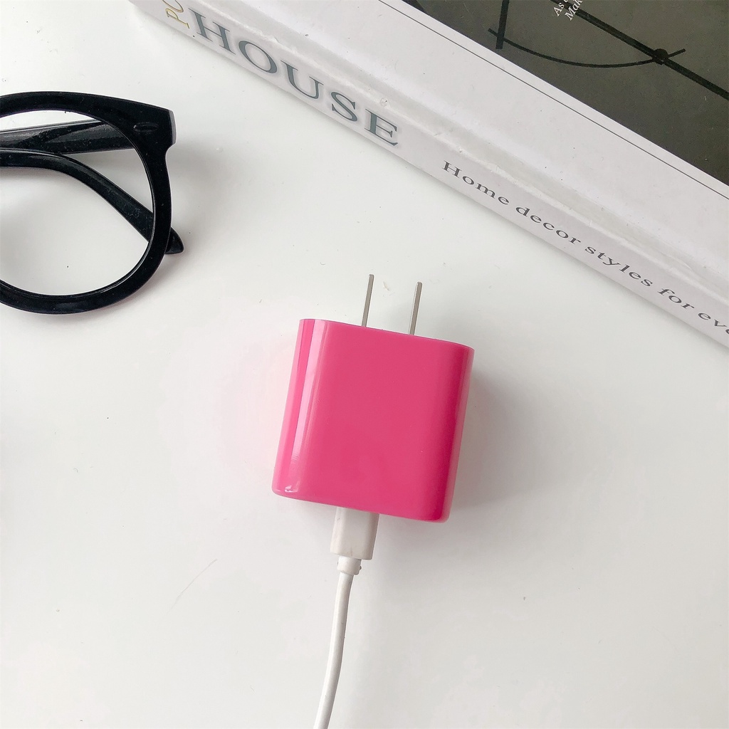Vỏ Bọc Bảo Vệ Cáp Sạc Apple ipad iphone 18W / 20W Nhiều Màu Dễ Thương