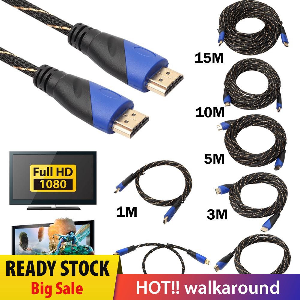 Dây Cáp Hdmi V1.4 Av Hd 3d Cho Ps3 Xbox Hdtv 1m - 15m 1080p