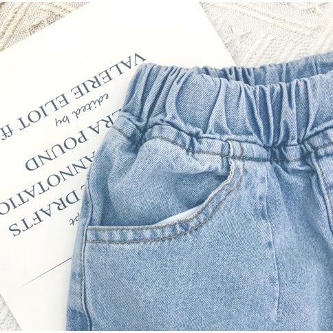 Quần Ngố Cho Bé Trai Bé Gái Hàn Quốc, Quần Short Jean Trẻ Em  Từ 0 Đến 6 Tuổi Kamili Shop Size 8-25kg QS4