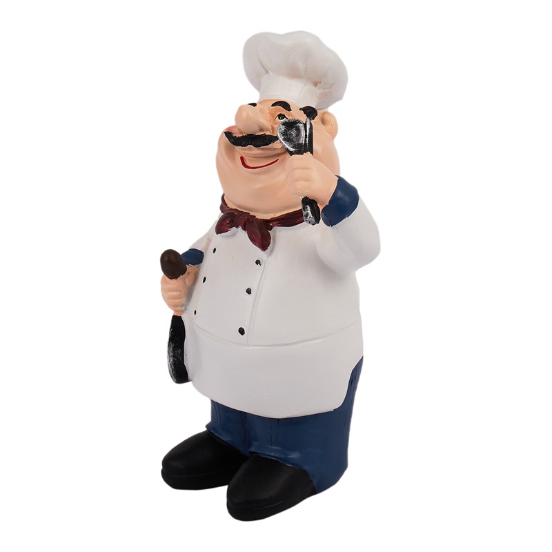 Mô Hình Đầu Bếp Mini Bằng Nhựa Resin Phong Cách Retro Trang Trí Nhà Hàng Quán Bar