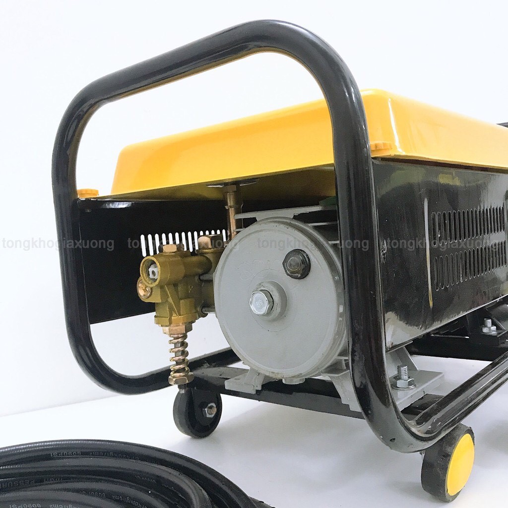 Máy rửa xe áp lực cao 1600W - loại bán công nghiệp có bánh di chuyển