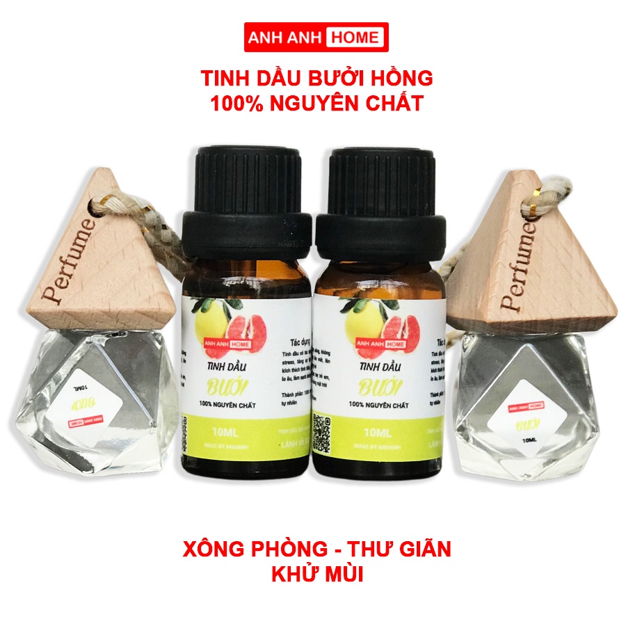 Tinh dầu xông phòng Bưởi Hồng Ấn Độ AnhAnhHome nguyên chất 100% từ thiên nhiên