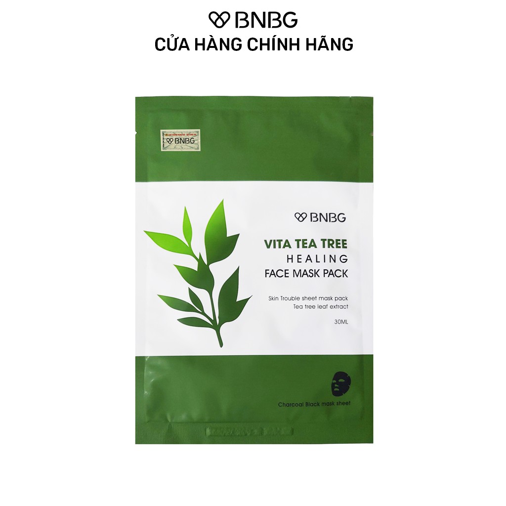Mặt Nạ BNBG Tràm Trà Thải Độc Da, Giảm Mụn Vita Tea Tree Healing Face Mask Pack 30ml | BigBuy360 - bigbuy360.vn