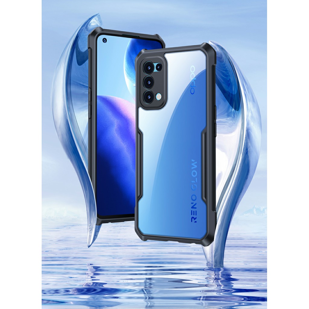 Ốp lưng Oppo Reno 4 4G / Reno 5 / Reno 5 5G / Reno 6 5G / Reno 6z 5G / Reno 7z 5G hiệu Xundd lưng trong viền màu