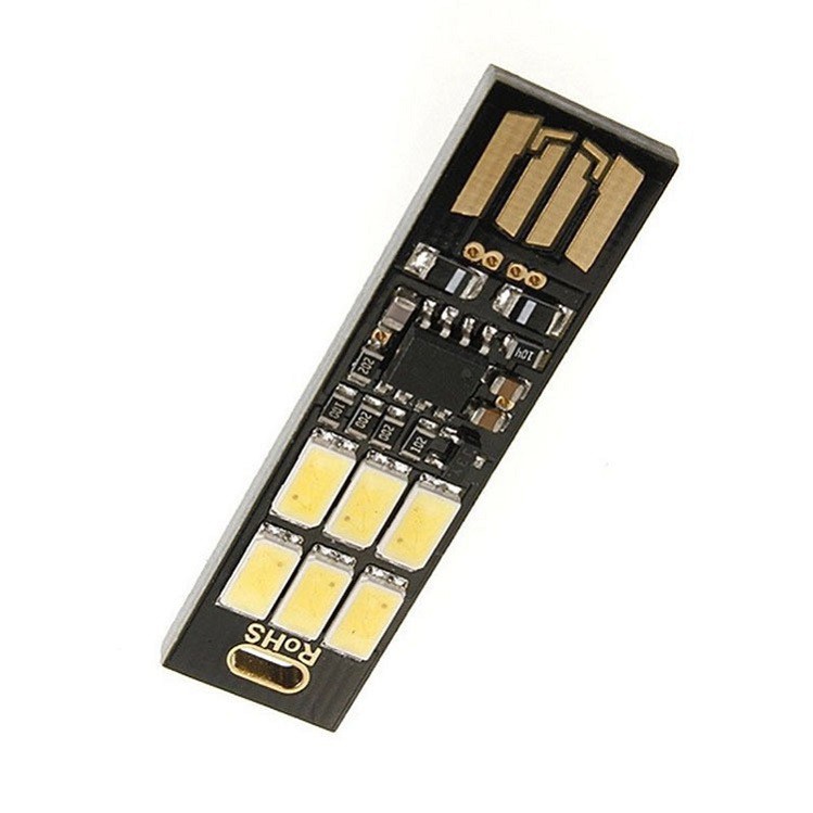 Đèn led 6 bóng mini siêu mỏng cảm ứng cắm cổng USB( chất lượng cực tốt)