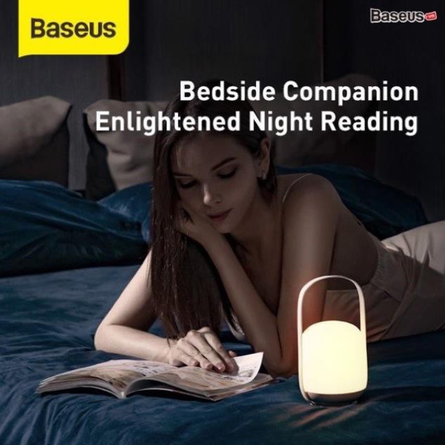 Đèn ngủ tiện dụng Baseus Moon-white Dimming Portable Lamp