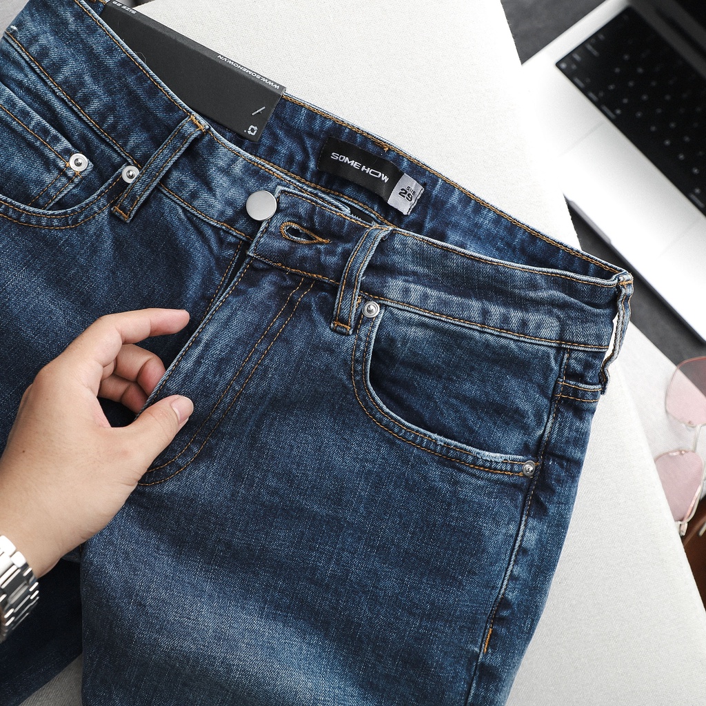 Quần Short Nam Skinny Jean Brown Tag , Chất Denim Thoải Mái , QD003188 ,SOMEHOW